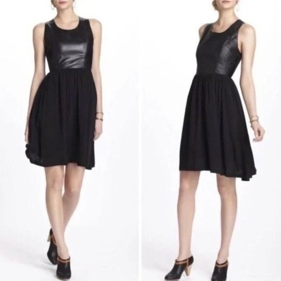 Line+Dot Edgy Little Black Dress Cocktail Mini Gown Bikercore Luxe Look - Picture 12 of 12